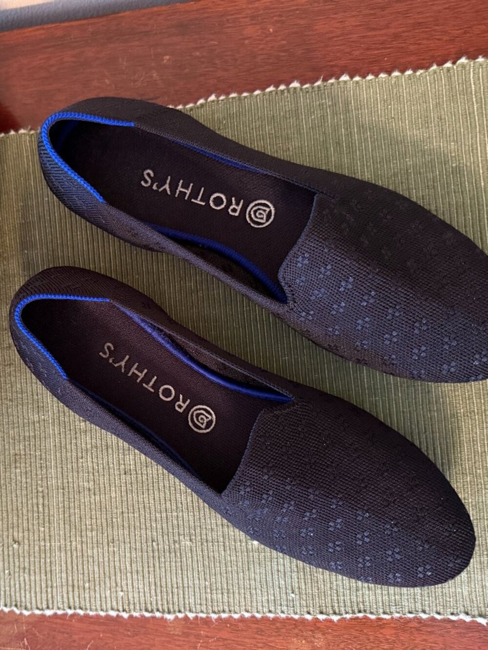 Rothy's - The Almond Loafer in Black Shimmer - size 10.5
